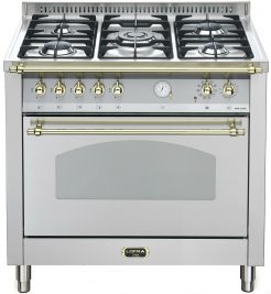 LOFRA - 2379€ - DOLCEVITA - SINGLE OVEN 90 cm - RSG 96 MFT / CI - Stainless - Messing Finish