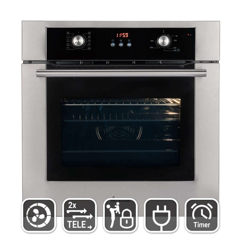 KKT Kolbe - 289€ - BO8810SS - Einbaubackofen mit versenkbaren Knebeln