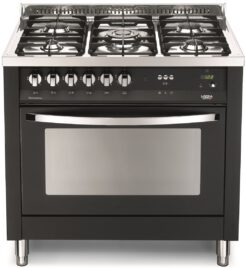 LOFRA - 1709€ - RAINBOW - SINGLE OVEN 90 cm - PNMG 96 GVT/ C- Black- GAS / GAS