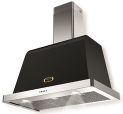 Lofra - 989€ - DOLCEVITA BLACK Kamin-Dunstabzugshaube im Nostalgielook - 90cm breit