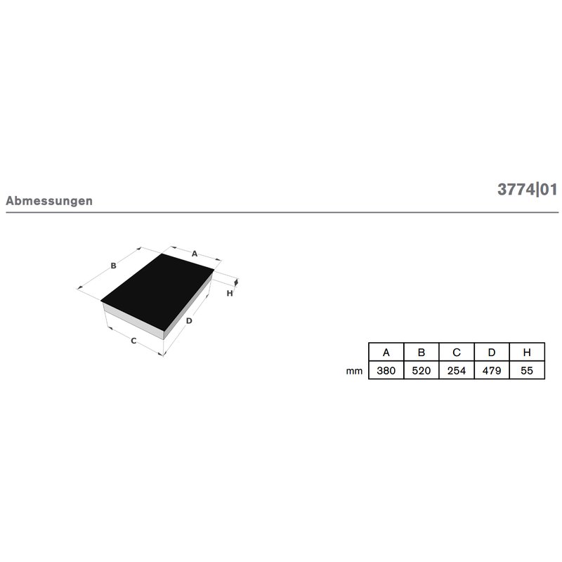 Novy - 638,32€ - Induktionskochfeld Domino Power 3774 - 38 cm - 2 Kochzonen - inkl. 5 Jahre Garantie – Bild 2