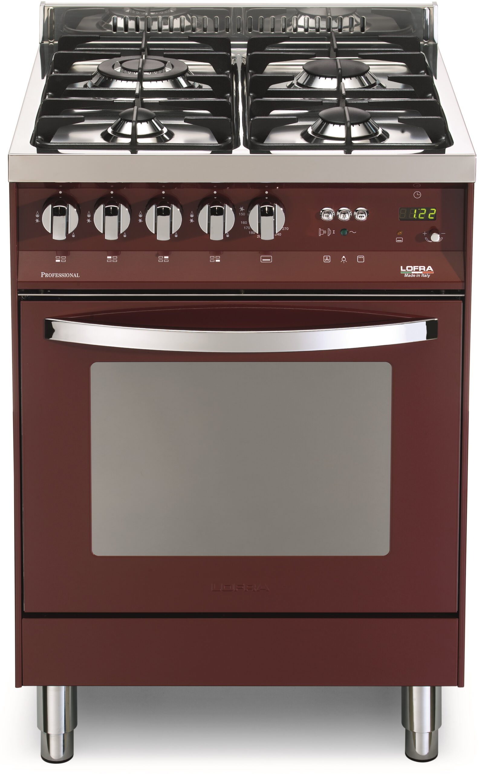 LOFRA - 1499€ - RAINBOW - GAS SINGLE OVEN 60 cm - PR 66 GVT/C - Burgundy