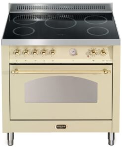 LOFRA - 3259€ - DOLCEVITA INDUKTION - SINGLE OVEN 90cm - RBIG 96 MFT/ 5 I - Ivory Messing Finish