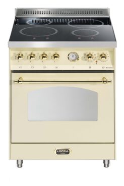 LOFRA - 2489€ - DOLCEVITA INDUKTION - SINGLE OVEN 60cm - RBI 66 MFT/ 4I - Ivory - Messing Finish