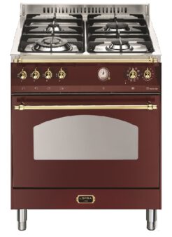 LOFRA - 1759€ - DOLCEVITA - SINGLE OVEN 60 cm - RR 66 MFT / CI - Burgundy - Messing Finish