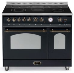 LOFRA - DolceVita - 3399€ - RNMD96MFTE Standherd 90 cm mit Ceranfeld – Double Oven Black Bronze