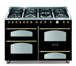 LOFRA - 4669€ - DOLCEVITA - QUATTROPORTE 120 cm - RNM 126 SMFET+MFT/ 2AEO - Black - Messing Finish