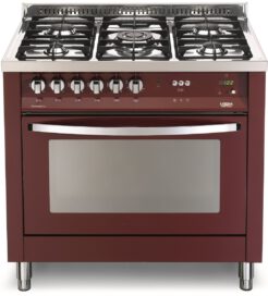LOFRA - 1709€ - RAINBOW - GAS SINGLE OVEN 90 cm - PRG 96 GVT/C - Burgundy