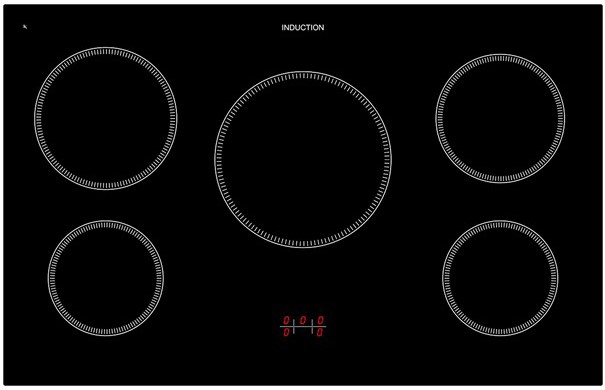 LOFRA - 3789€ - DOLCEVITA INDUKTION - DOUBLE OVEN 90cm - RNMD 96 MFTE/ 5IF - Black - – Bild 4
