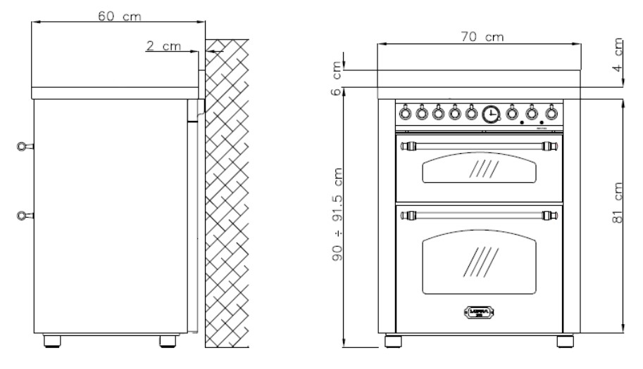 LOFRA - 3459€ - DOLCEVITA INDUKTION - DOUBLE OVEN 70 cm - RSUD 76 MFTE/ 4I - Stainless – Bild 4