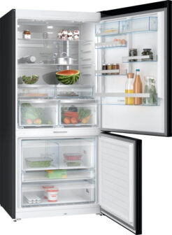 Bosch - 1422€ - Kühl-Gefrierkombination - KGP86AXB0N - Serie 8 - NoFrost - Gebürsteter schwarzer Stahl - AntiFingerprint