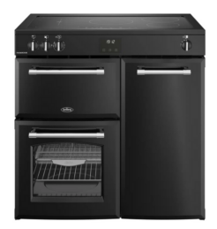 Belling - 2499€ - FARMHOUSE RCA 90 Ei Black - 90 cm Range Cooker mit Induktionskochfeld