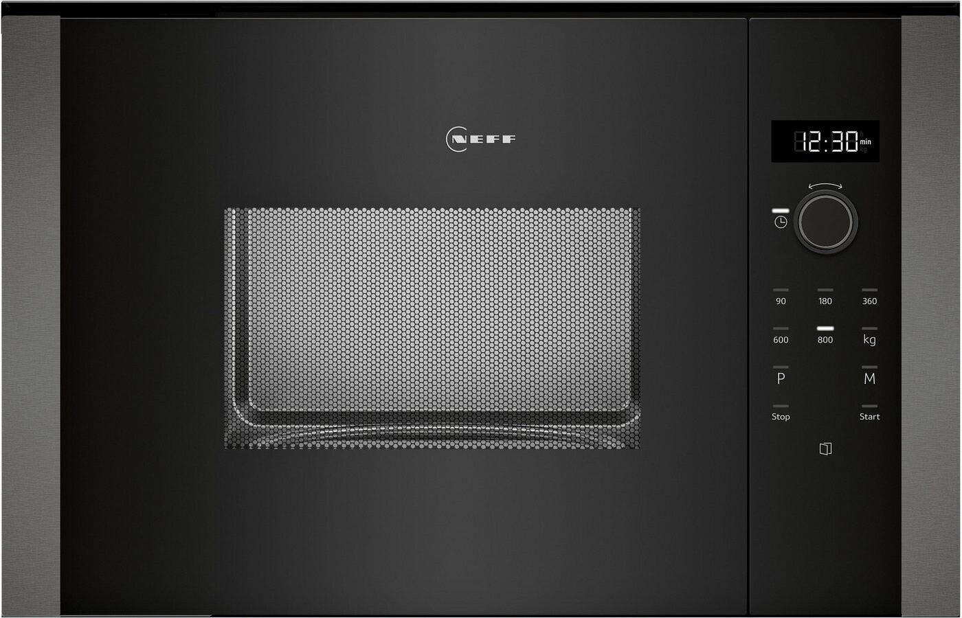 NEFF - 382€ - HLAWD23G0 - Einbau-Mikrowelle - 800 Watt - Graphite-Grey