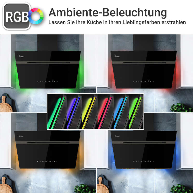 KKT Kolbe - 189€ - Dunstabzugshaube 60cm AURORA6005FB RGBW Ambientebeleuchtung – Bild 2