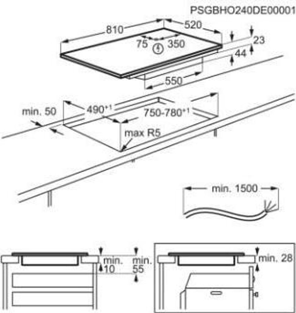 AEG - 1027€ - Induktionskochfeld - TII84B00FZ - 80 cm - autark - Bridge-Funktion – Bild 4