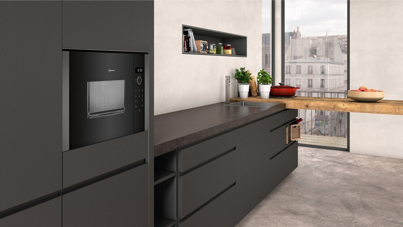 NEFF - 382€ - HLAWD23G0 - Einbau-Mikrowelle - 800 Watt - Graphite-Grey – Bild 2