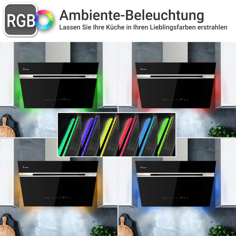KKT Kolbe - 189€ - Dunstabzugshaube 60cm AURORA6005SE RGBW Ambientebeleuchtung – Bild 2