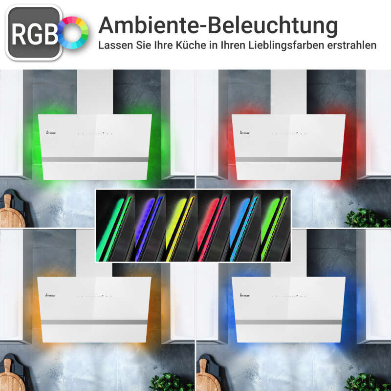 KKT Kolbe - 179€ - Dunstabzugshaube 60cm EASY6005WM RGBW Ambientebeleuchtung – Bild 2