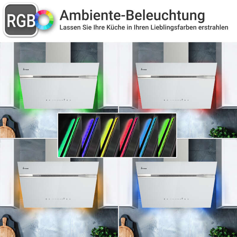 KKT Kolbe - 189€ - Dunstabzugshaube 60cm AURORA6005WED RGBW Ambientebeleuchtung – Bild 2