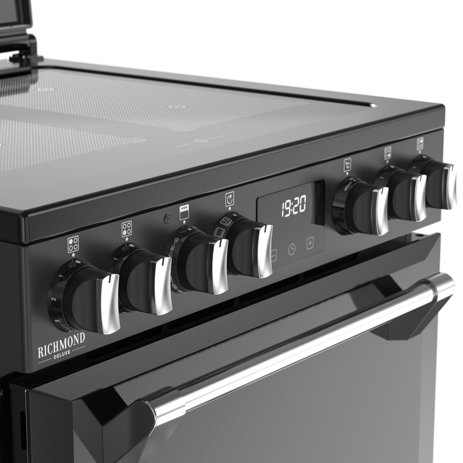 STOVES - 1899€ - RICHMOND - DX MRA 600 EI RTY INDUKTION Black/Chrom - Air Fry Funktion – Bild 3