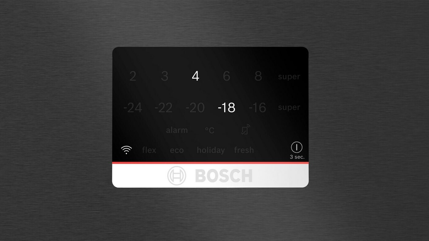 Bosch - 1422€ - Kühl-Gefrierkombination - KGP86AXB0N - Serie 8 - NoFrost - Gebürsteter schwarzer Stahl - AntiFingerprint – Bild 3