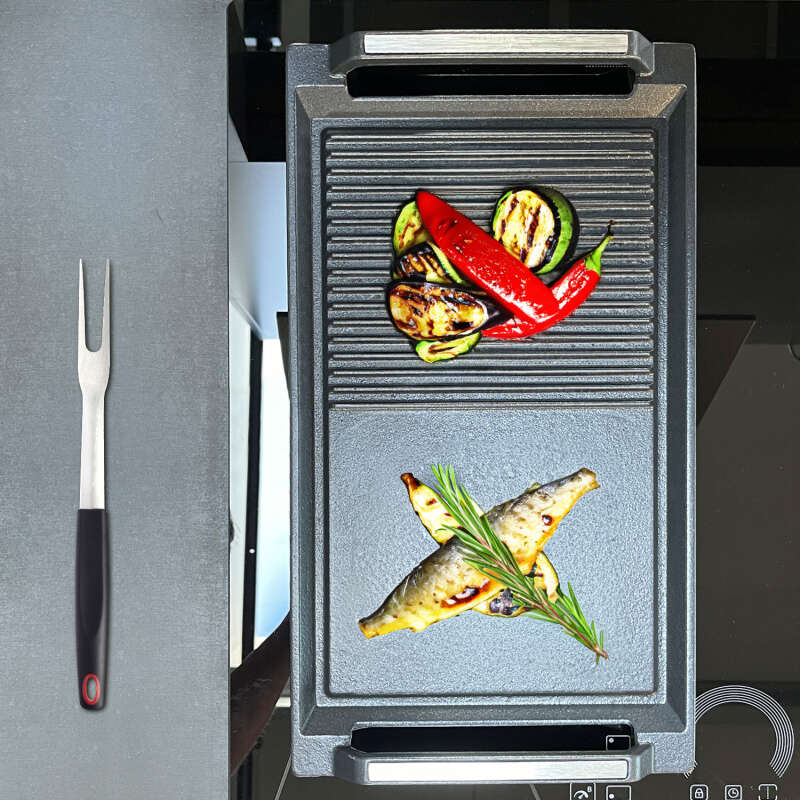 KKT Kolbe - 55€ - BBQ20 Grillplatte Grillpfanne für Induktionskochfelder 20x36 – Bild 3