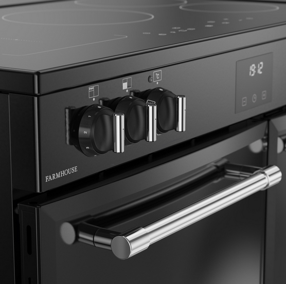 Belling - 2499€ - FARMHOUSE RCA 90 Ei Black - 90 cm Range Cooker mit Induktionskochfeld – Bild 3