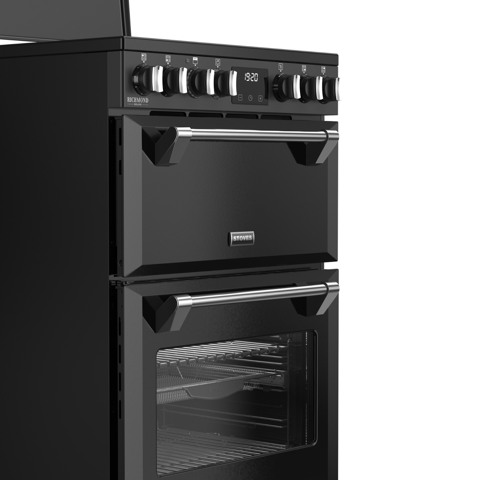 STOVES - 1899€ - RICHMOND - DX MRA 600 EI RTY INDUKTION Black/Chrom - Air Fry Funktion – Bild 4