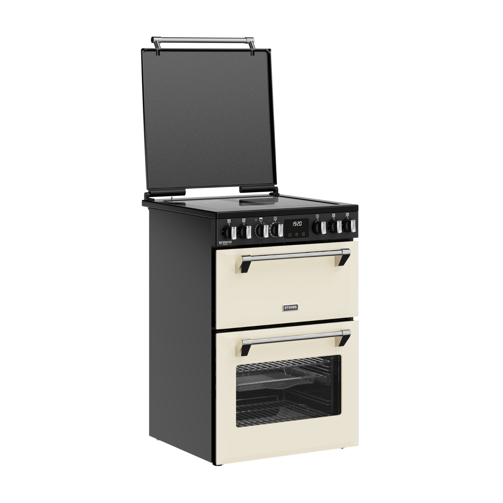 STOVES - 1899€ - Richmond - DX MRA 600 EI RTY - Induktion Creme/Chrom - Air Fry Funktion – Bild 4