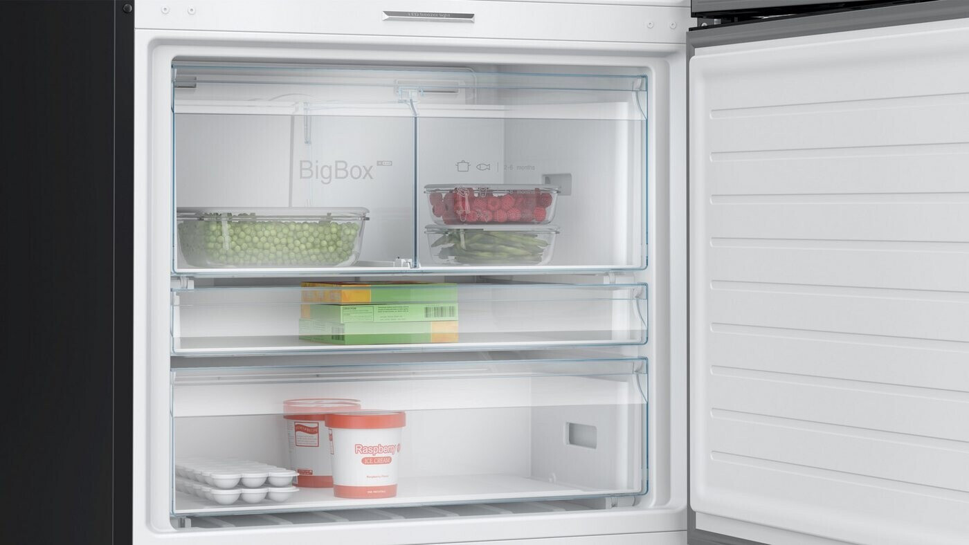 Bosch - 1422€ - Kühl-Gefrierkombination - KGP86AXB0N - Serie 8 - NoFrost - Gebürsteter schwarzer Stahl - AntiFingerprint – Bild 4