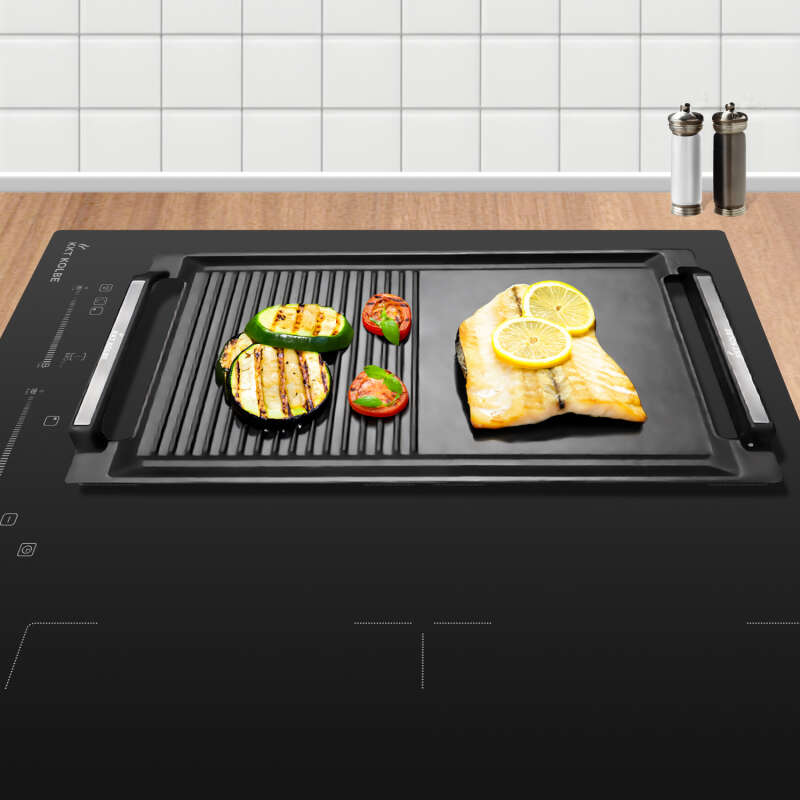 KKT Kolbe - 55€ - BBQ20 Grillplatte Grillpfanne für Induktionskochfelder 20x36 – Bild 4