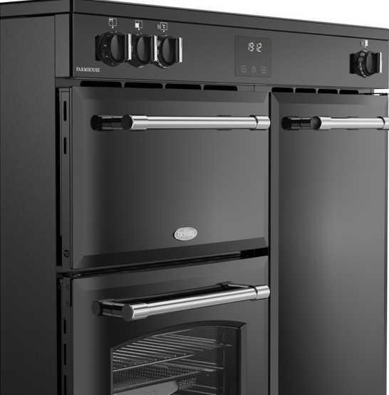 Belling - 2499€ - FARMHOUSE RCA 90 Ei Black - 90 cm Range Cooker mit Induktionskochfeld – Bild 4