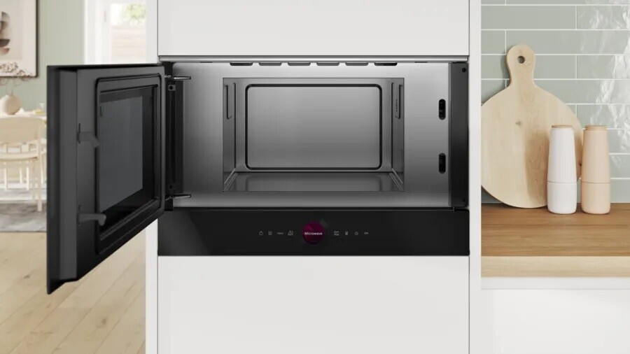 Bosch - 615€ - Einbau-Mikrowelle - BFL7221B1 - 900W - 21 l - Edelstahl-Garraum – Bild 5