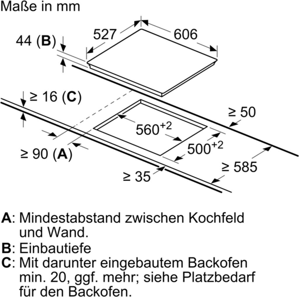 BOSCH - 424€ - PKN675DP1D - Glaskeramik-Kochfeld - autark - Serie 8 - 60 cm - Schwarz – Bild 5