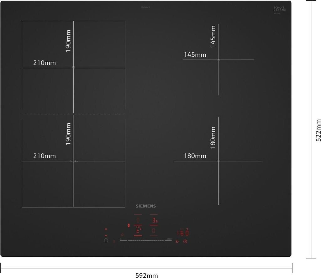 Siemens - 623€ - Induktionskochfeld - ED61AHSC1E - iQ500 - 60 cm – Bild 5