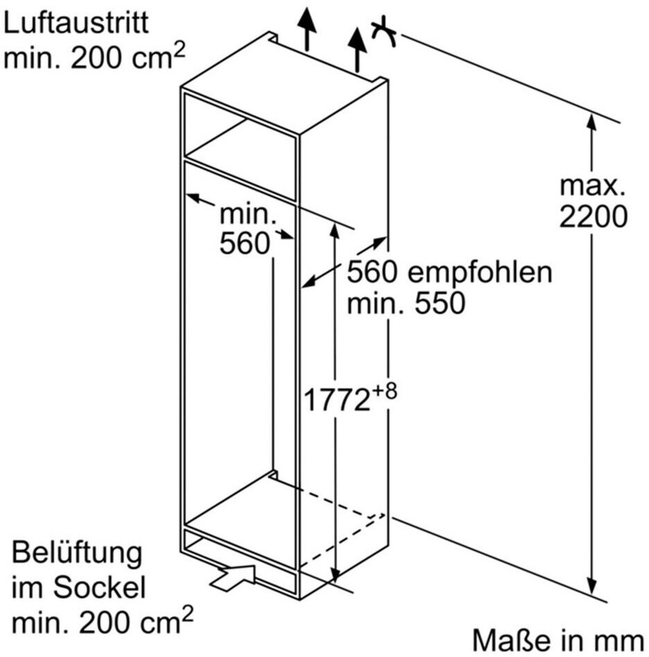Siemens - 876€ - KI81RADD0 - iQ500 - Einbau-Kühlschrank – 310 Liter - hyperFresh - LED-Beleuchtung – Bild 5