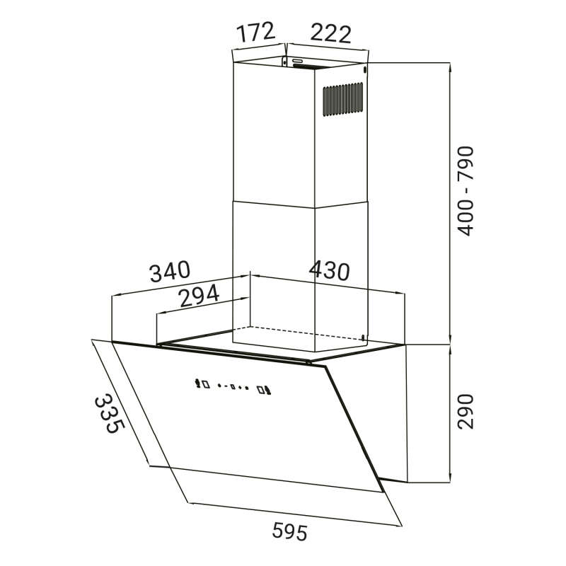 KKT Kolbe - 115€ - Dunstabzugshaube 60cm BASE6002W – Bild 6