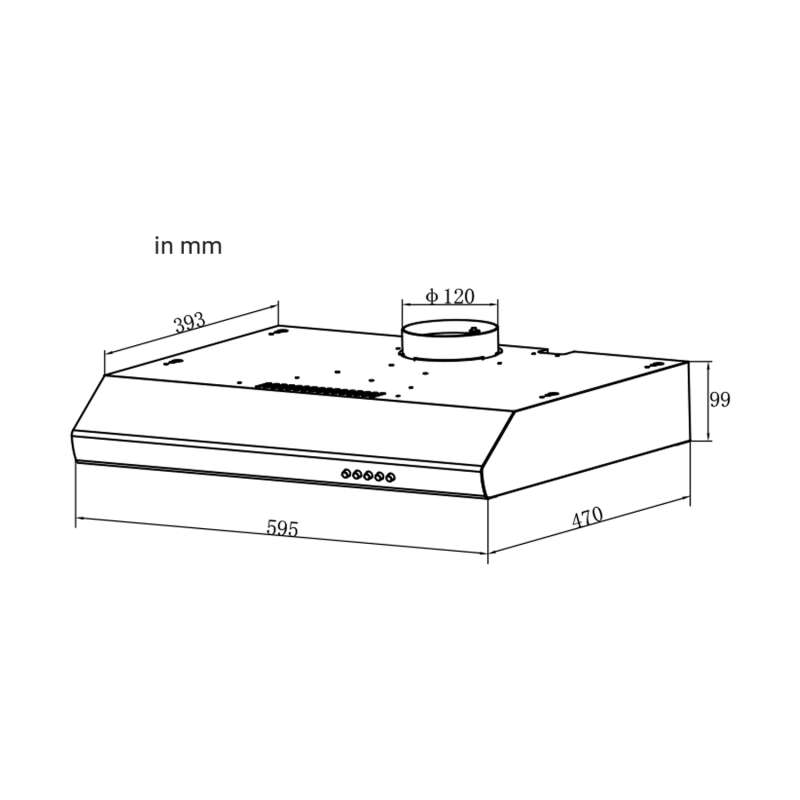 KKT Kolbe - 59€ - Dunstabzugshaube 60cm UBH600W - weiß – Bild 5