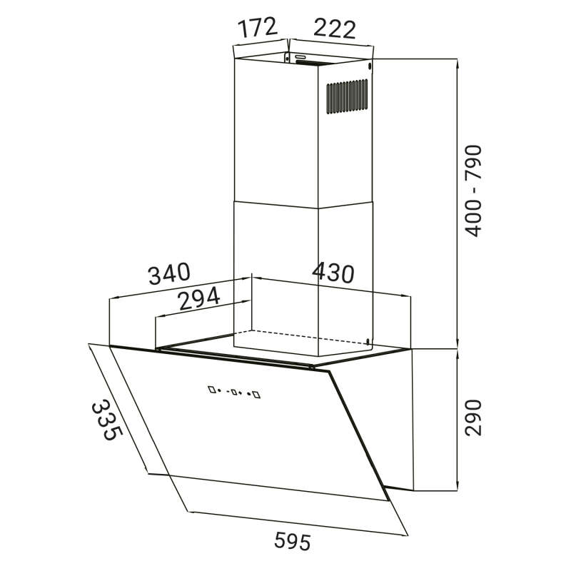 KKT Kolbe - 125€ - Dunstabzugshaube 60cm BASE6004S – Bild 6