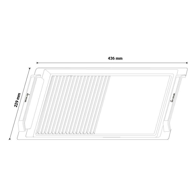 KKT Kolbe - 55€ - BBQ20 Grillplatte Grillpfanne für Induktionskochfelder 20x36 – Bild 7