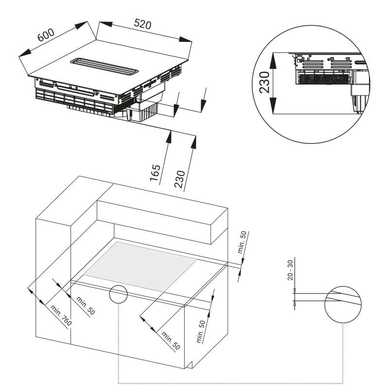 KKT Kolbe - 639€ - Induktionskochfeld autark IND600DRAFT – Bild 7