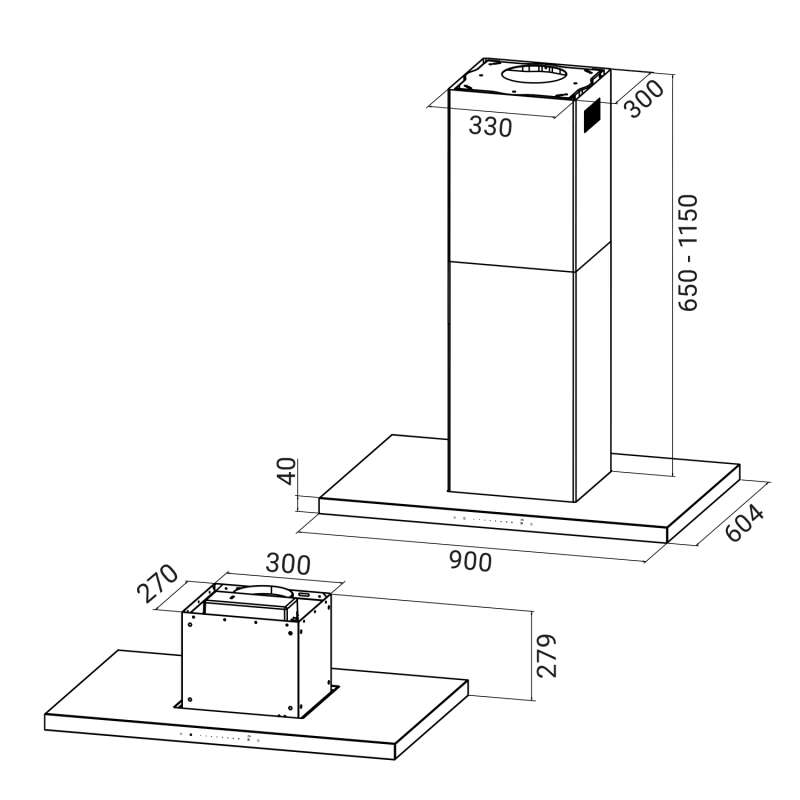 KKT Kolbe - 455€ - Dunstabzugshaube 90cm FLAT-INSEL-6S – Bild 7