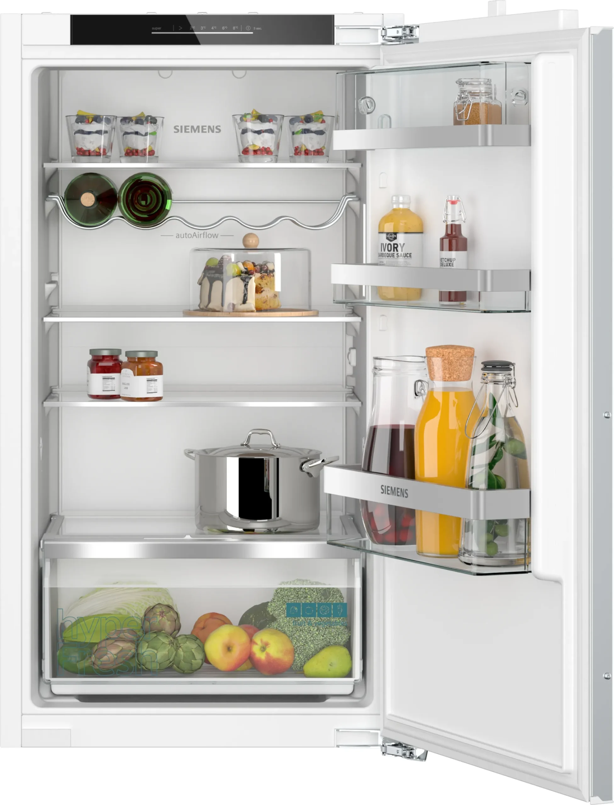 Siemens KI31RADD1 Einbau-Kühlschrank iQ500 165 L mit hyperFresh