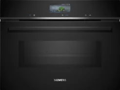 Siemens CM776GKB1 Einbau Kompaktbackofen mit Mikrowelle iQ700 60x45 cm Schwarz Edelstahl