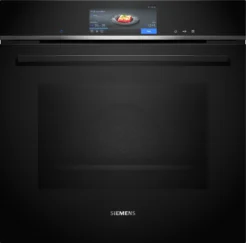 Siemens HS758G3B1 Dampfbackofen Einbau iQ700 60 cm Home Connect Schwarz Edelstahl