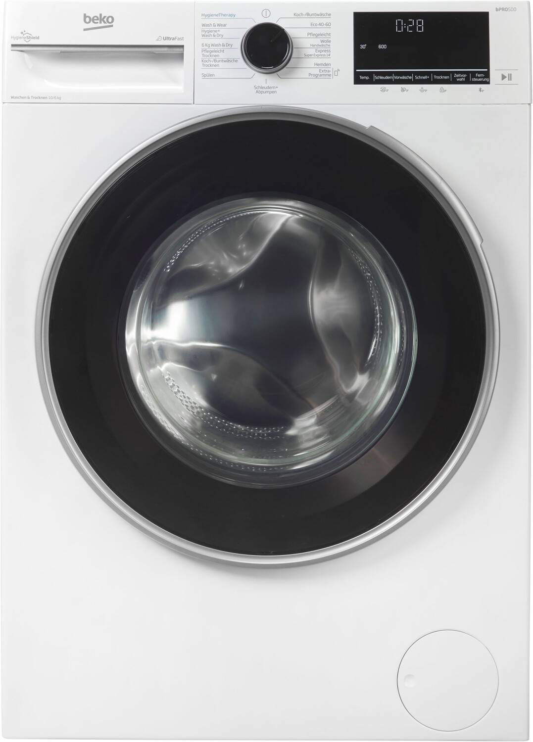 Beko - 566€ - Waschtrockner - B3DFT510447W - 10 kg Waschen / 6 kg Trocknen