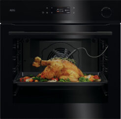 AEG NBR7P621SB Einbau-Backofen mit Dampf SteamCrisp & Pyrolyse