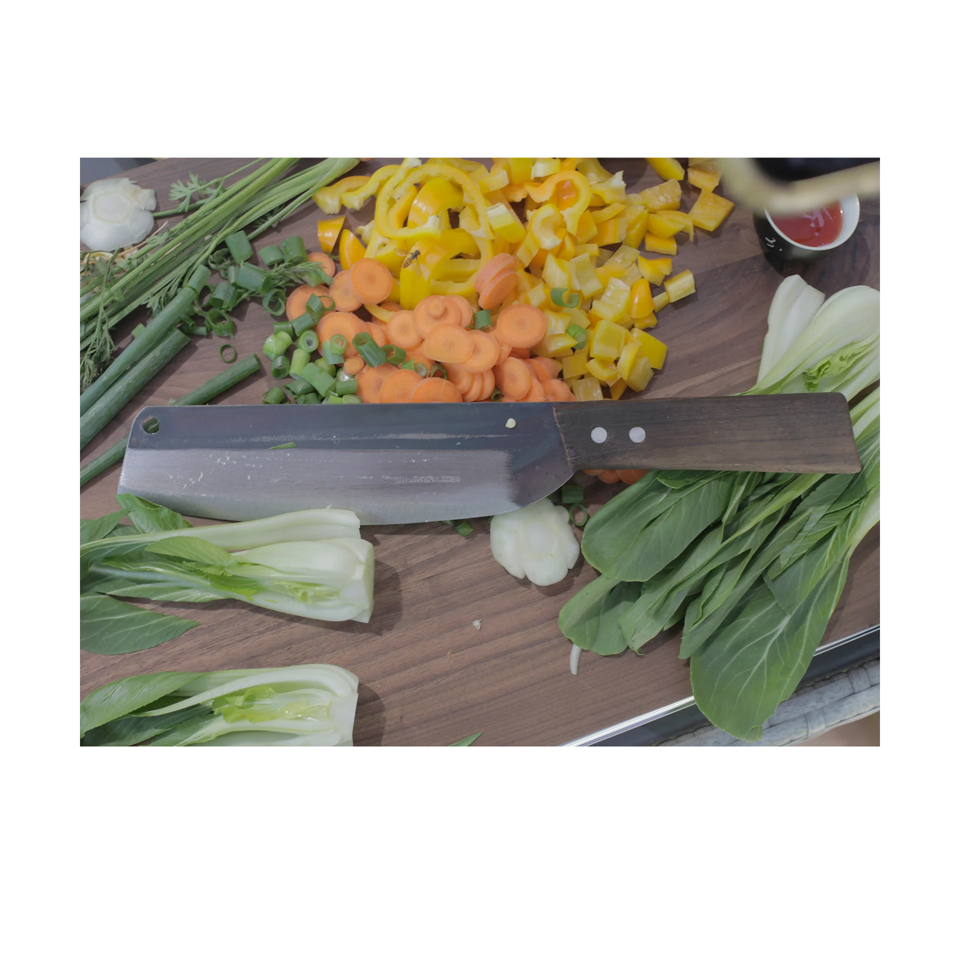 Authentic Blades - 26€ - THANG - Klingenlänge 20 cm - asiatisches Küchenmesser - Klinge aus Kohlenstoffstahl – Bild 2