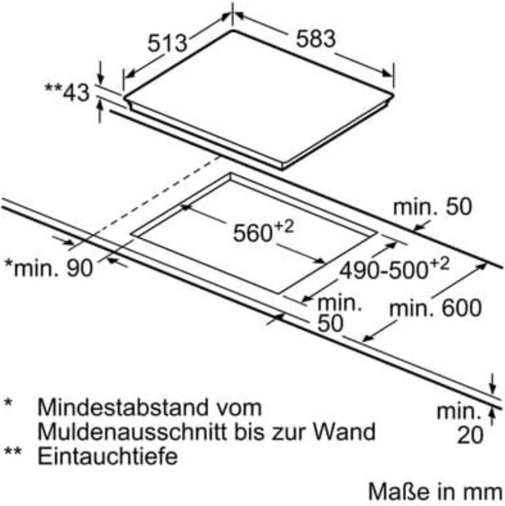 Siemens - 229€ - Kochfeld - EA645GN17 - herdgesteuert - 60cm - Glaskeramik – Bild 2