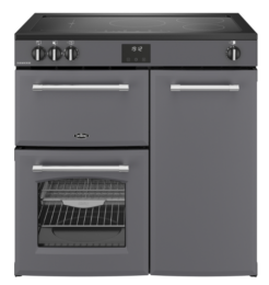 Belling Farmhouse RCA 90 Ei Standherd 90 cm Induktion mit 3 Backöfen Anthrazit